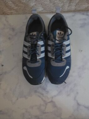 adidas Navy and White Retro Runner Sneakers